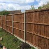 6ft 6" Fencing Panels on concrete posts