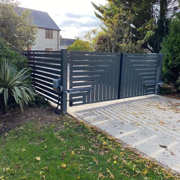 Designer driveway gates installed in Peterborough