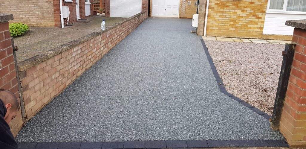 Resin Bound Overlay of a Concrete Drive in Werrington