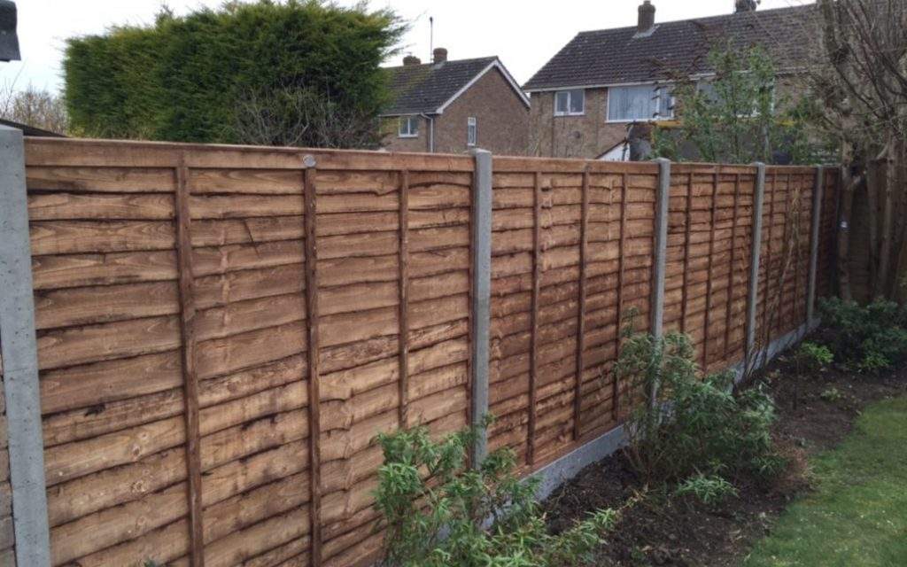 Waney Fence Panel Installation in Peterborough