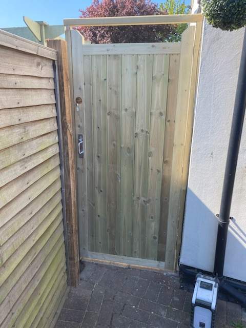 Tongue and Groove Gate installed in Werrington Peterborough