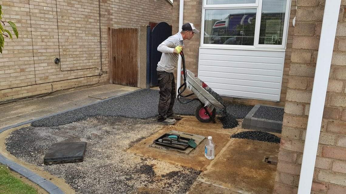 Driveway Being Installed in Peterborough