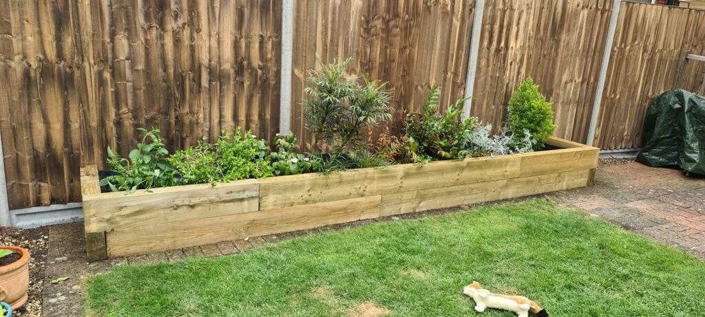 Closeboard Fencing and Raised Bedding installed in Market Deeping
