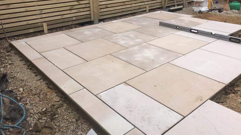 Patio being installed in Peterborough