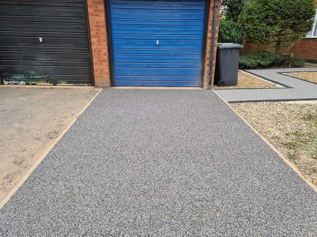 Anthracite Grey resin Bound Driveway in Werrington Peterborough