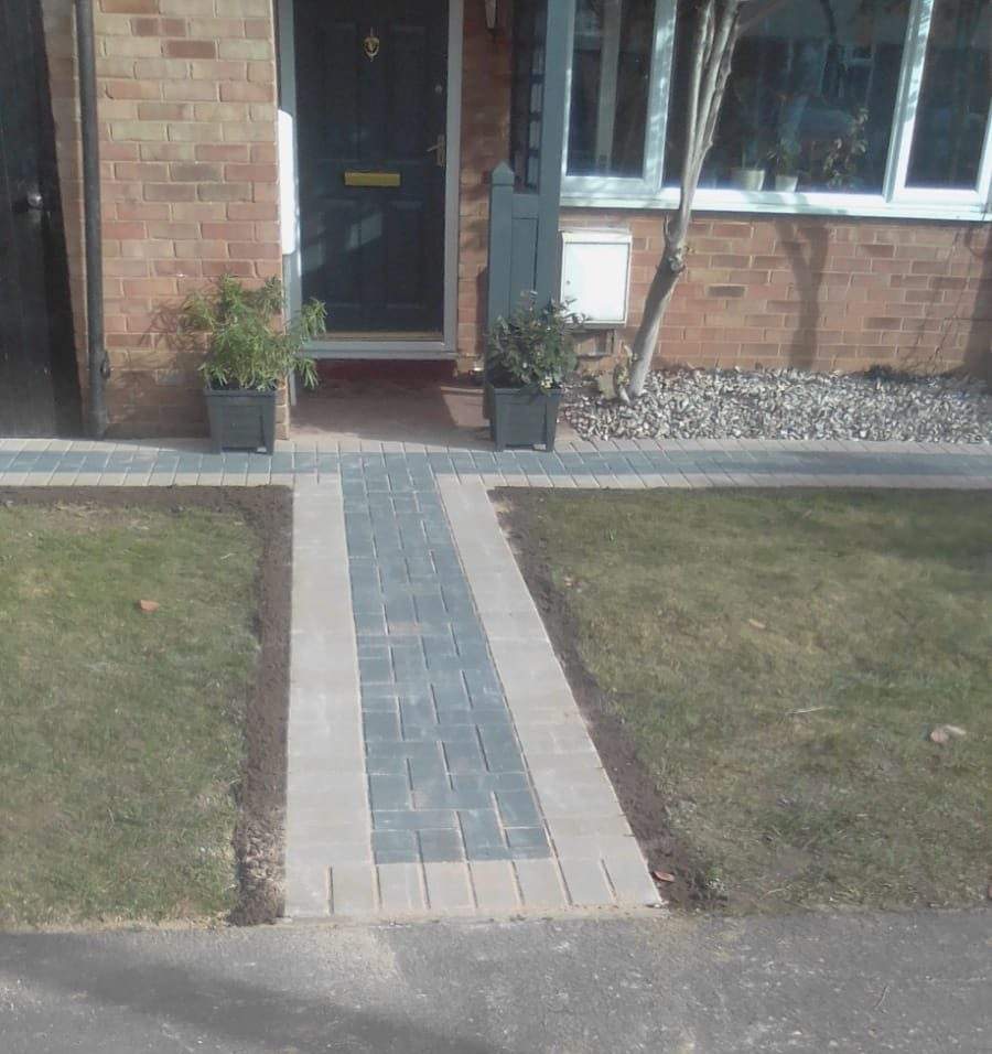 New Block Paved Pathway Wittering